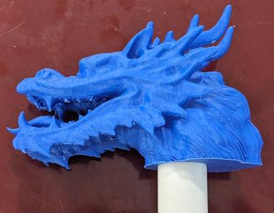 Dragon Head Flagpole Cane