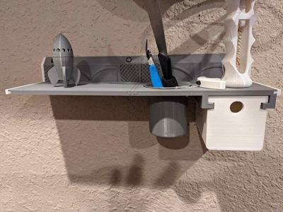 Shelf w/ attachments