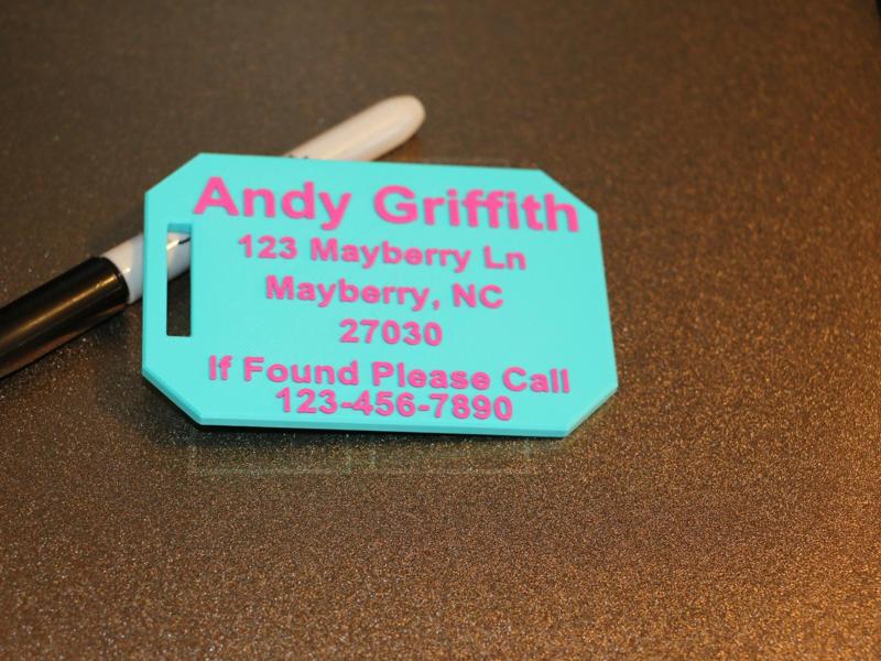 Luggage Tag Customizable 