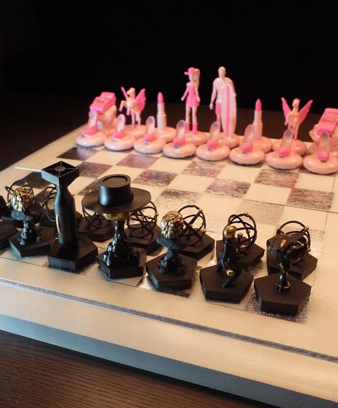 Barbie Oppenheimer Chess Set