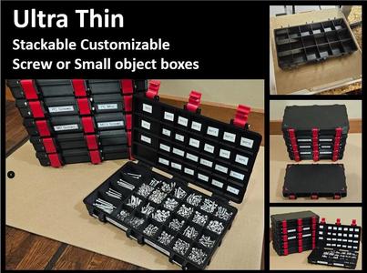 Ultra Thin Screw/Small Object Container/box   