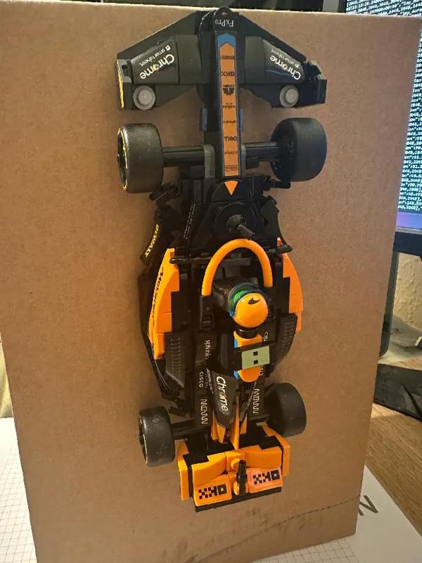 F1 Lego Race Car (Small) vertical mounting plate   