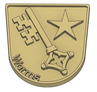 Stadtwappen Worms Zeichen Stamp