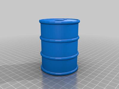 Oelfass Deko Oil Barrel with hole Penholder