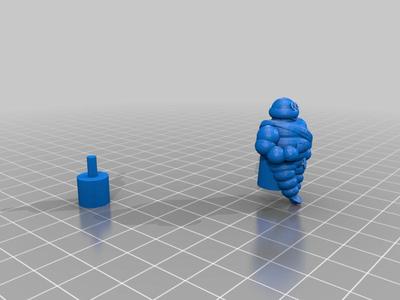 Michelin guy for a battery-powered small advent stake for a truck.