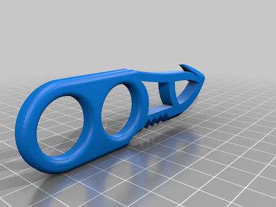 two finger knife with fishook