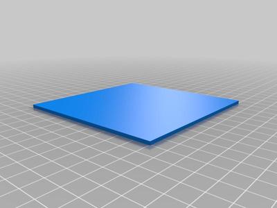 Z-Axis Offset Test Square 100mm x 100mm x 1mm