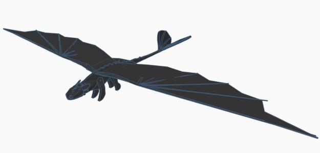Toothless/Nightfury glider
