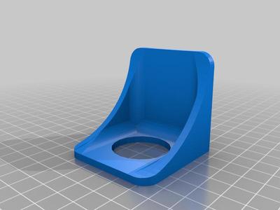 L bracket with 30mm hole