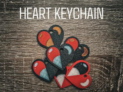 Keychain - Heart multicolor AMS