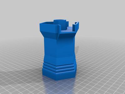 Plateau fountain with 2 spouts