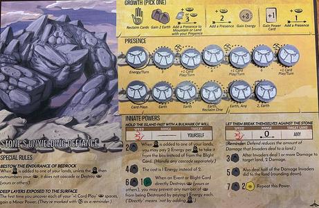 Spirit Island Stone's Unyielding Defiance Presence Token