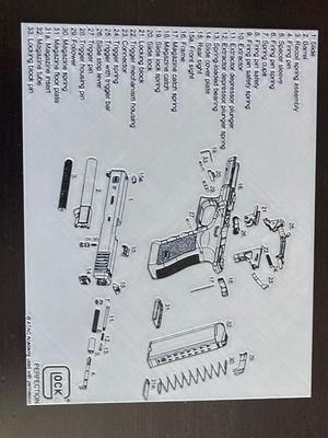 Glock Blueprint with Parts List