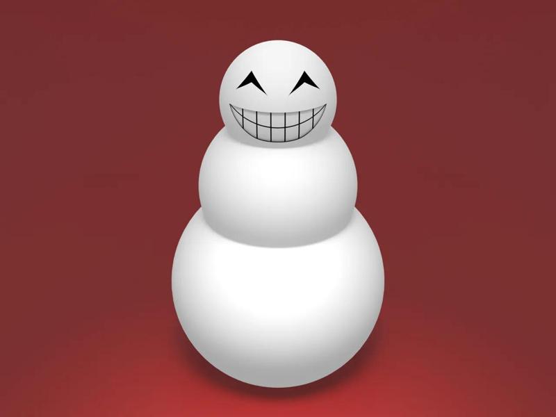 Happy Snowman   
