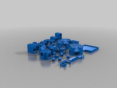 Duplo compatible marble run system - extend parts set 2