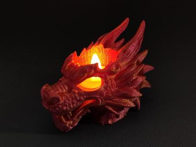 Mini Dragon Head - LED tea light holder