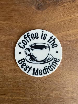 Coffee Best Med Coaster / Drink / Kitchen / Decor