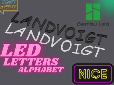 LED Letters Alphabet