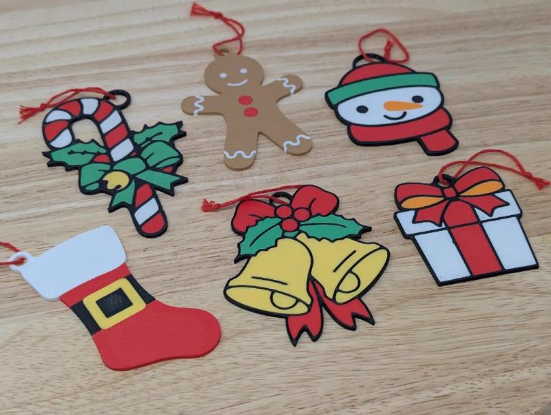 Flat Christmas ornaments bundle (MMU)   