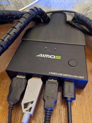 Cat-proof cable cover for USB KVM switch