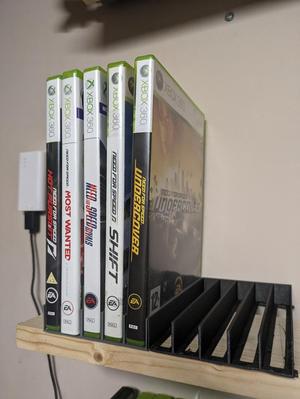 Game Case Holders for Shelving
