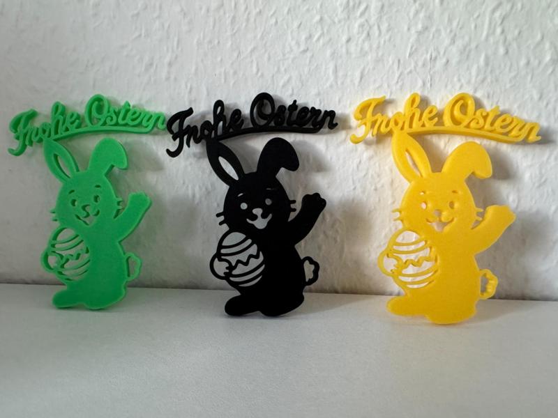 Happy Easter with Easter Bunny and Easter Egg