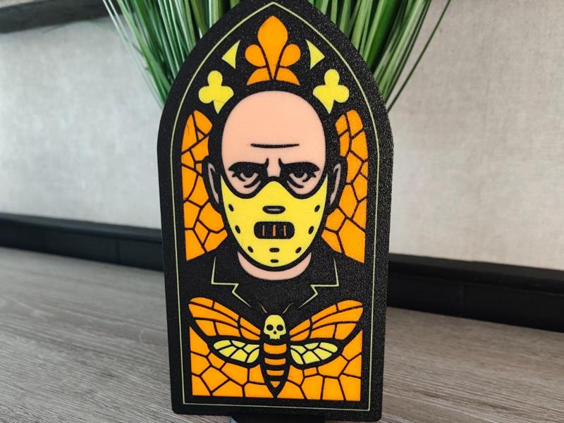 Hannibal Lecter Stained Glass 