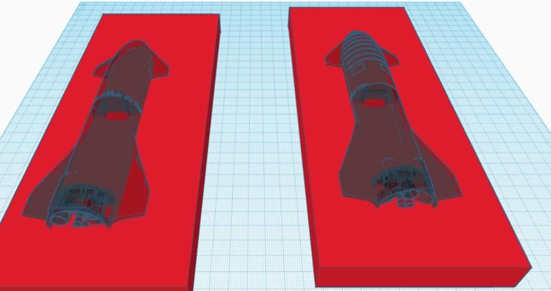 SpaceX chocolate mold 