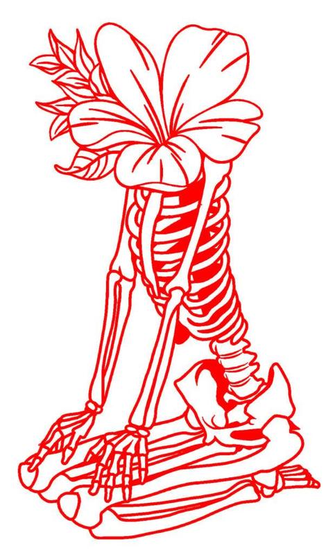 2D Floral Skeleton