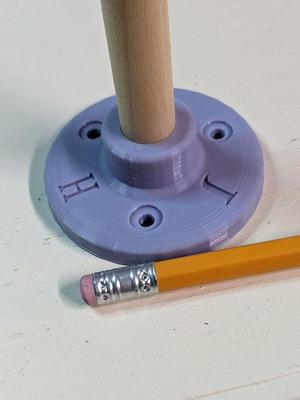 Flange for 1/2" dowel