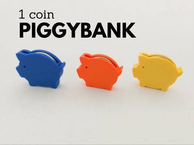 1 coin piggy bank vault