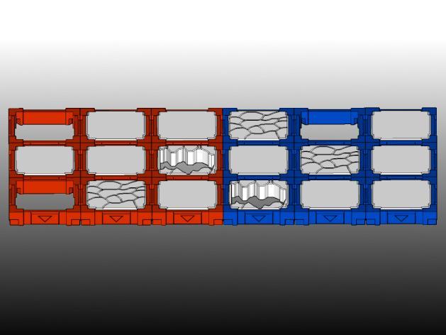 Rockman.EXE5 (Mega Man) Stage Grid parts (non-scale)