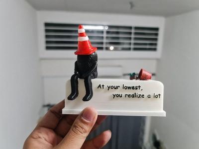 Sad Figure (at your lowest, you realize a lot)