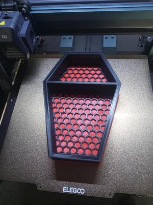 Honey Comb Coffin Shelf