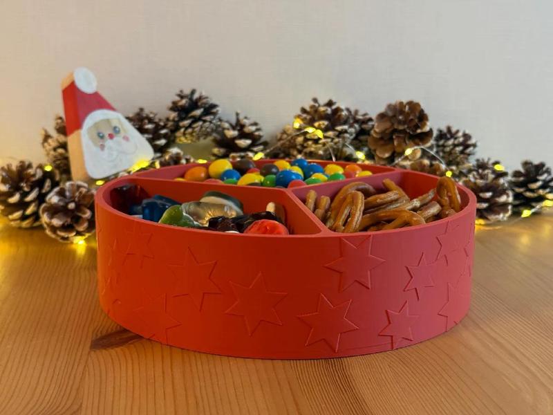 Christmas Candy Bowl (3 compartments)   