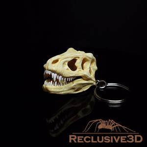 T-Rex Skull Keychain
