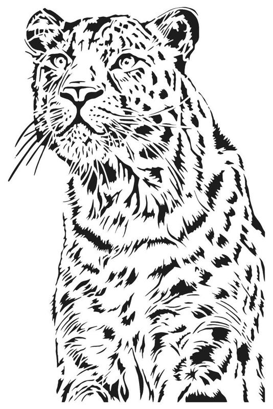 Leopord stencil 2