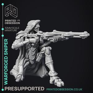 Sniper Warforged - Assassin Clan - PRESUPPORTED - 32 mm scale