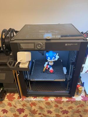 Bambu Lab P1P with Pegboard X1C Glass Top Holder Frame