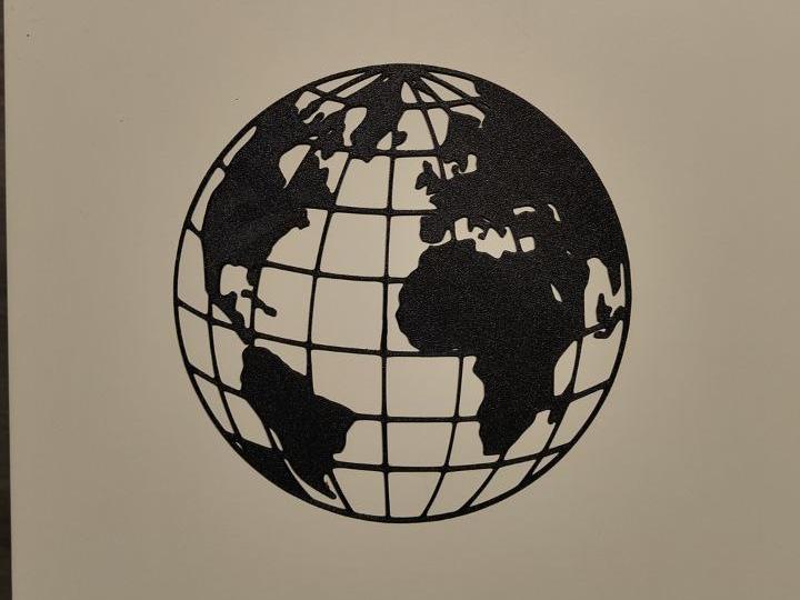 world map - wall decor