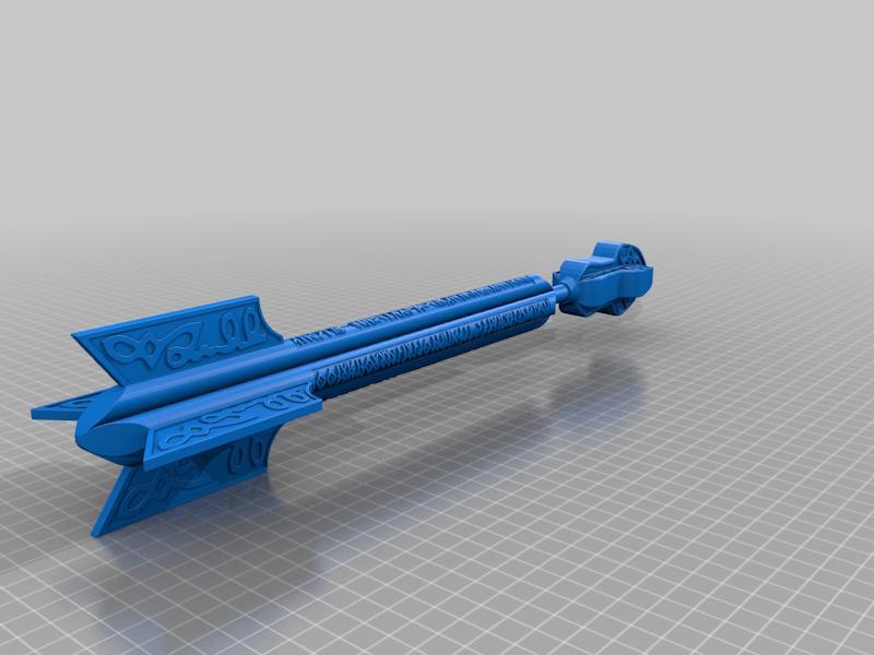 Herne the Hunter's Silver Arrow with Runes