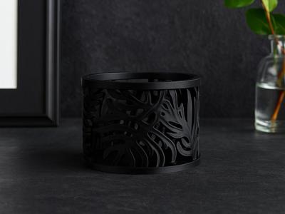 Jungle Leaf Holder – Tropical LED Candle Holder