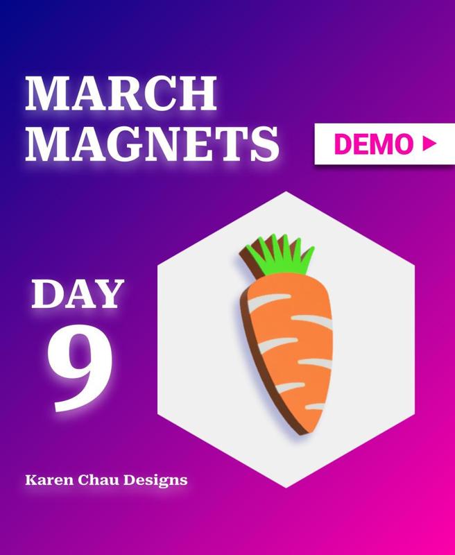 March Magnets - Day 9 #marchmagnets | Carrot