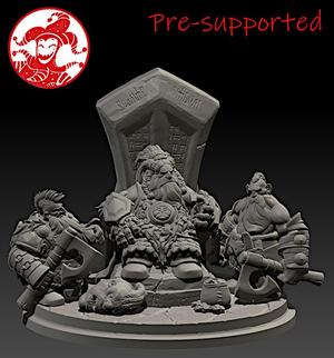 Dwarfs High Council diorama