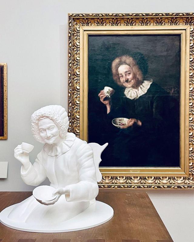 Kofetarica - (Coffee drinker) by Ivana Kobilca