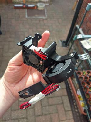 Ender 3v2 Print Head [ CR-Touch + 5015 ]