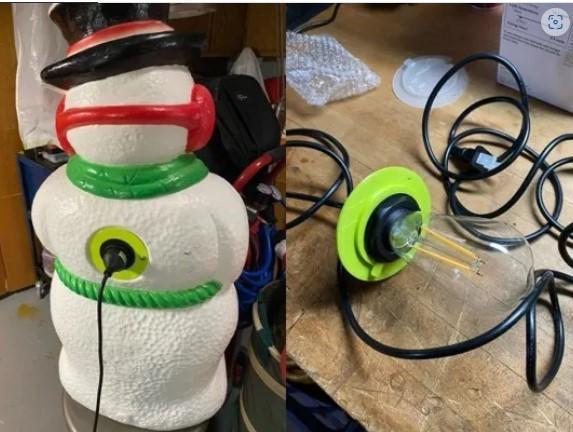 Grand Venture Christmas Decoration (Santa, Snowman etc) Lighting Repair Cap