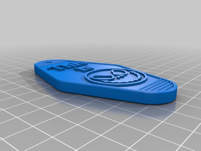 Jack Skellington keychain motel key