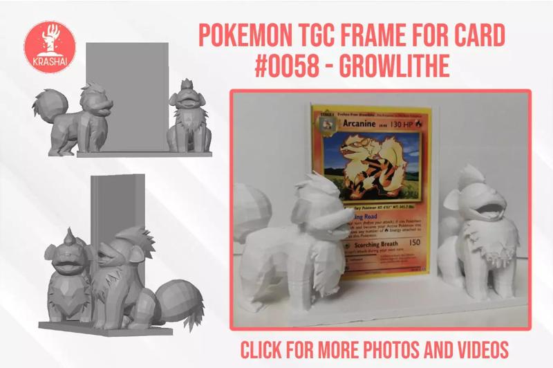 Growlithe Pokemon TCG frame for card