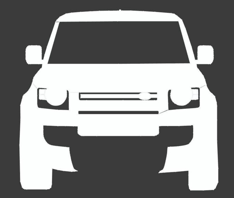 New Land Rover Defender silhouette